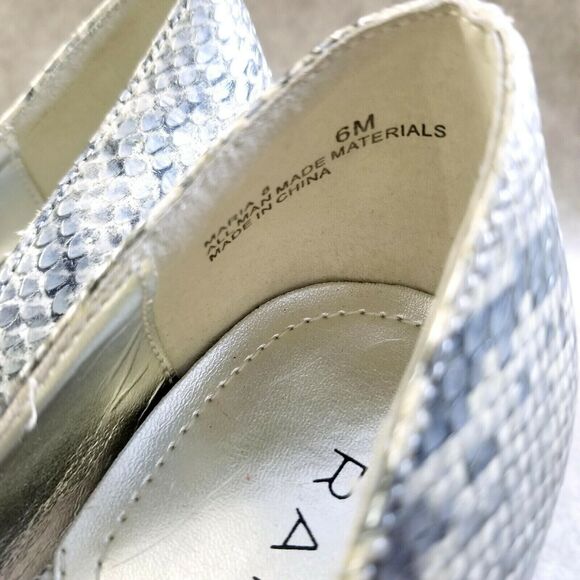 Rampage Womens Maria  Size 6 Gray  Slip On Pointed Toe 3.5" Heel Pumps - Picture 9 of 10